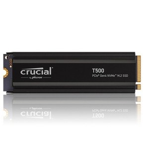 마이크론 T500 1TB PCIe Gen4 NVMe M.2 SSD with heatsink, CT1000T500SSD5