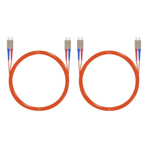 넥스트 멀티모드 SC-SC 광 점퍼코드 패치코드 NEXT-SS203MM, 2개, 3m, 오렌지