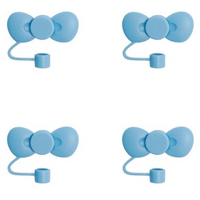 블럭마트 리본모양 텀블러 마개, TYPE 2, 4개