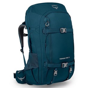 OSPREY 女款Fairview旅行包 50L 含防水套, 夜叢林藍