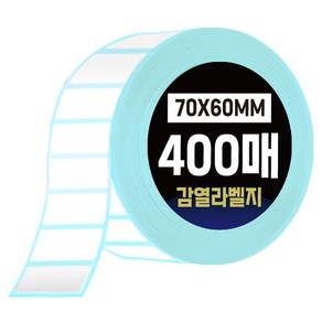 다다 그린카피 바코드 감열 라벨지 70 x 60 mm 400매, 1개