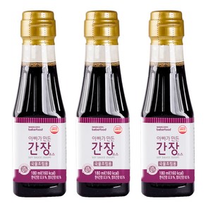 베베푸드 아빠가 만든 간장 소스 국물조림용, 180ml, 3개, 깊은맛