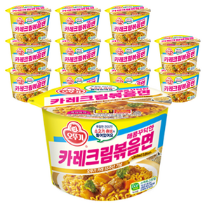 오뚜기 카레크림 볶음면 용기 120g, 12개