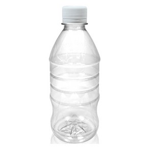 생수 용기 페트병 350ml 81p +흰색 캡 28cm 81p 세트