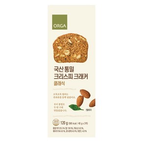 올가홀푸드 통밀 크리스피 크래커 클래식, 120g, 1개