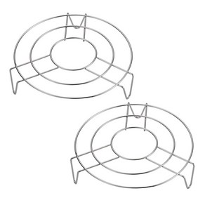 데일리해피비 다용도 야외 캠핑용 원형 스틸 냄비 받침 20cm 2p 세트, 1세트