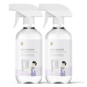 쉼표365 클리어 섬유탈취제 라벤더우디, 500ml, 2개