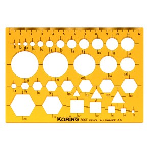 코링 종합 소형 형판 자 K-306