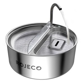 ROJECO 반려동물 2in1 304 스테인리스 자동급수기 3.2L