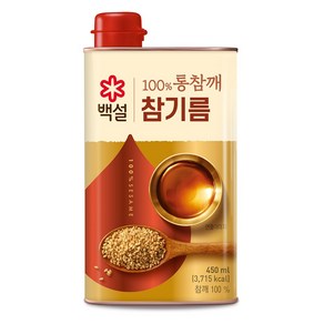 백설 100% 통참깨 참기름, 1개, 450ml