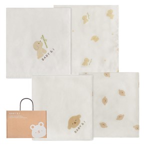 베이비앤아이 나염 밤부 손수건 20p, 뭉이, 1세트