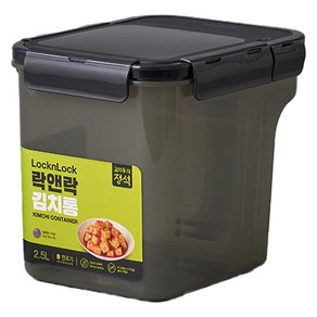 락앤락 핸들 김치통 카키, 2.5L, 1개