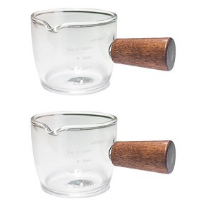 부엌다옴 우드핸들 유리 소스볼 미니 50ml, 혼합색상, 2개