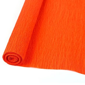 마다꾸미 주름 구김지 오렌지 50 x 250 cm, 1개, 1색