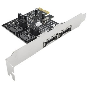 라인업시스템 랜스타 SATA3 2포트 + ESATA 2포트 PCI-E 카드 데스크탑용 LS-PCIE-2SATA, 1개