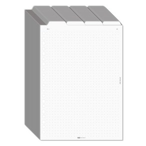 플레픽 폴더 A5 인덱드 양면 리필속지 도트, 1개, 150 x 210 mm, 1개입