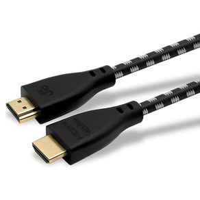 케이블메이트 HDMI 2.1 블랙 메쉬 8K 케이블, 1개, 15m