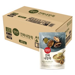 햇반 전복 내장죽, 21개, 420g