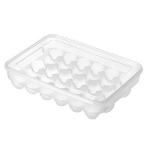 블럭마트 뚜껑있는 대용량 계란 보관함 30구, 반투명, 1개