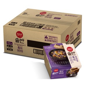 햇반솥반 흑미 영양밥, 200g, 18개