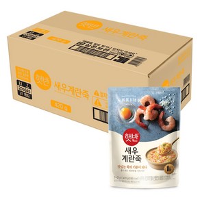 햇반 새우계란죽, 420g, 21개