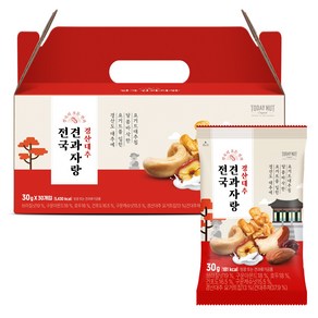 투데이넛 전국견과자랑 경산대추 30g, 1박스