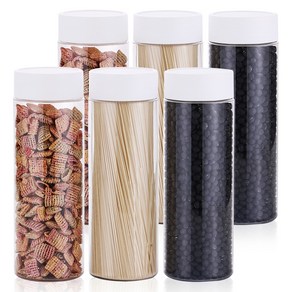 바른락 비프로젝트 냉장고 깔끔 보관용기 화이트 1L x 6p + 셀프스티커 32종 세트, 1세트
