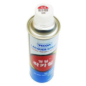 예코아 영일 락카 페인트 스프레이, YL-320 적색, 1개, 420ml