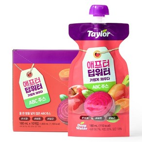 테일러 애프터 딥워터 ABC주스, 180ml, 10개