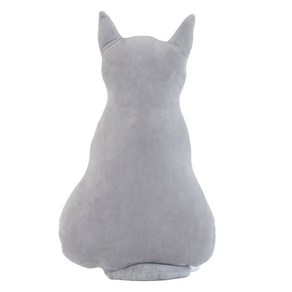 몬드스팟 고양이 뒷모습 등 거실 인테리어 쿠션 RB20805, 그레이