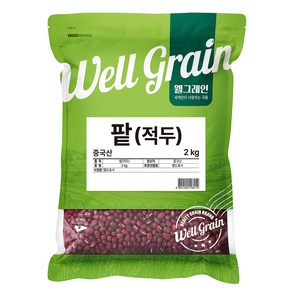 웰그레인 중국산 적두 팥, 2kg, 1개