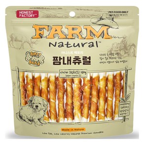 FARM 강아지 팜내츄럴 사사미크런치 발포껌 간식 S, 280g, 1개, 혼합맛(소가죽/닭고기)