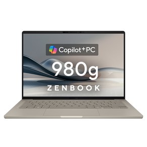 에이수스 2025 젠북 A14 스냅드래곤, Zabiskie Beige, 1TB, 16GB, WIN11 Home, UX3407RA-QD014W