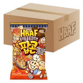 바프 들기름볶음 김치맛 팝콘, 12개, 80g