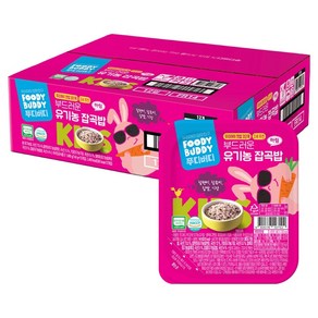 푸디버디 부드러운 유기농 잡곡밥, 12개, 140g, 잡곡