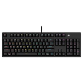 앱코 카일 광축 V2 LED 게이밍 기계식 유선 키보드, 블랙, K660S V2, 적축