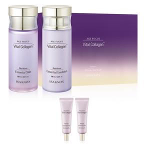 이자녹스 에이지 포커스 바이탈 콜라겐 스킨 100ml + 에멀전 100ml + 세럼 20ml + 크림 20ml 세트, 1세트