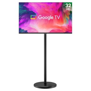 와사비망고 HD 구글 스마트 TV + 무빙 이동식 스탠드 200 세트, 81cm(32인치), TV(HGP322), 스탠드(무빙스탠드 200), 스탠드형, 단순배송상품