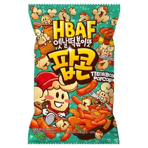 바프 옛날떡볶이맛 팝콘, 80g, 1개