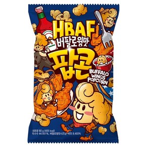 바프 버팔로윙맛 팝콘, 80g, 1개