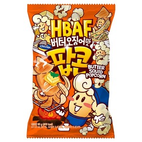 바프 버터오징어맛 팝콘, 80g, 1개