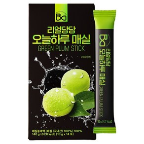리얼당당 100% 국내산 오늘하루 매실원액, 10g, 14개
