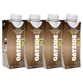 오트사이드 귀리음료 프로틴 초콜릿맛, 250ml, 250ml, 4개