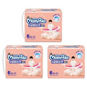 마미포코 NEW 슈퍼컴포트 팬티형 기저귀 점보 남녀공용, 6단계, 96매