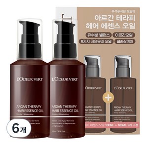 로더베르 아르간 테라피 헤어오일 에센스, 6개, 100ml