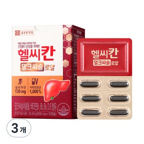 종근당건강 헬씨칸 로얄 밀크시슬, 30정, 3개