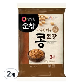 청정원 구수한 메주 콩된장, 2개, 450g