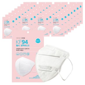 폴리테크에코마스크 새부리형 대형 KF94, 1개입, 100개, 화이트