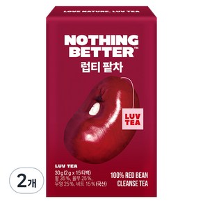 럽티 팥차 티백, 2g, 15개입, 2개