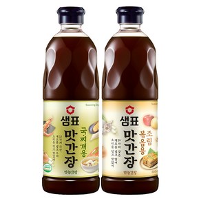 샘표 맛간장 조리볶음용 + 국찌개용 2종, 860ml, 1세트